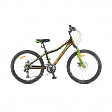 Велосипед 24" Avanti Drive Disk 12" черно-оранжевый с зеленым