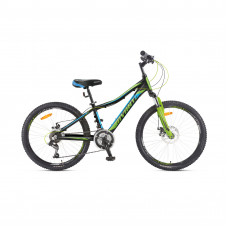 Велосипед 24" Avanti Drive Disk 12" черно-синий с зеленым