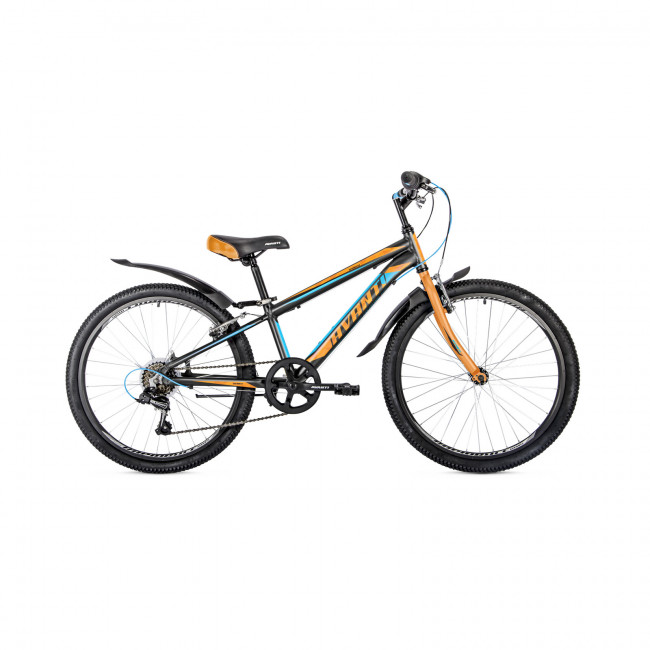 Велосипед 24" Avanti Sprinter V-brake 11" черно-синий с оранжевым