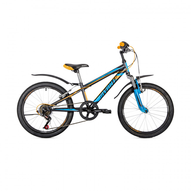 Велосипед 20" Avanti Super Boy 10" черно-оранжевый с синим