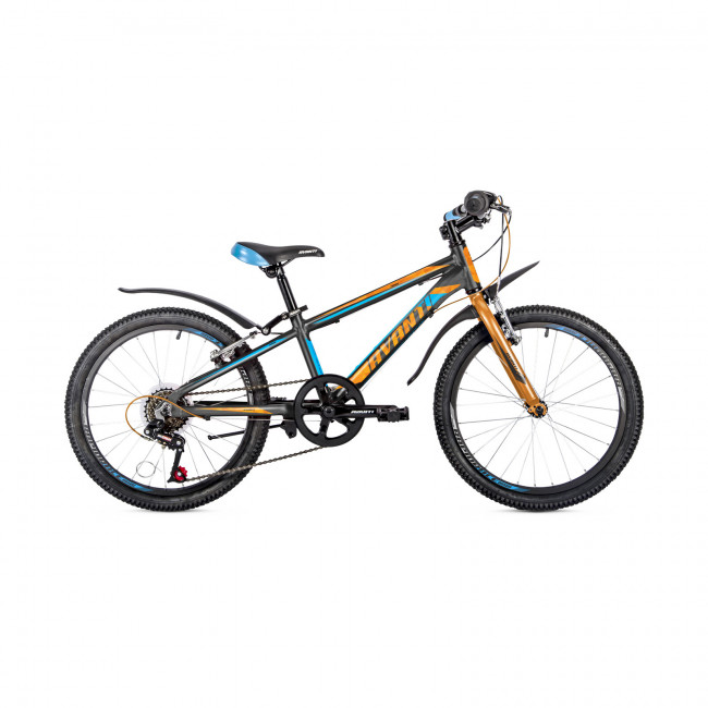 Велосипед 20" Avanti Turbo 10" черно-оранжевый с синим