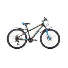Велосипед 26" Intenzo Dakar 13" черно-оранжевый с синим 