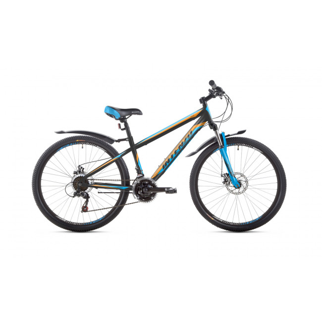 Велосипед 26" Intenzo Dakar 15" черно-оранжевый с синим