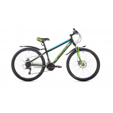 Велосипед 26" Intenzo Dakar 13" черно-синий с зеленым 