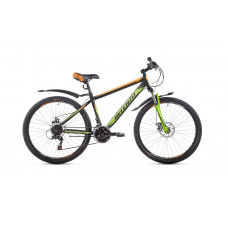 Велосипед 26" Intenzo Forsage 15" черно-оранжевый с зеленым