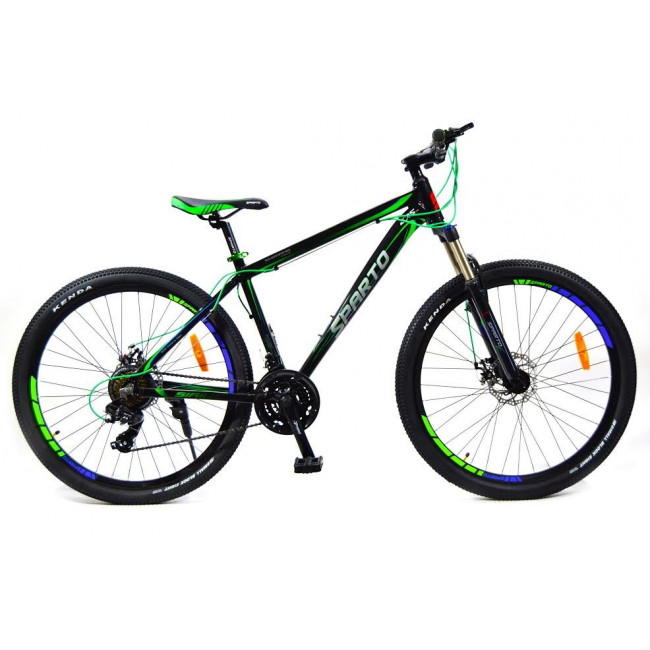 Велосипед 27,5 Sparto Sirius 17" черно-зеленый