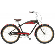 Велосипед 26" Electra Mulholland 3i (Alloy) Men's Black/Red