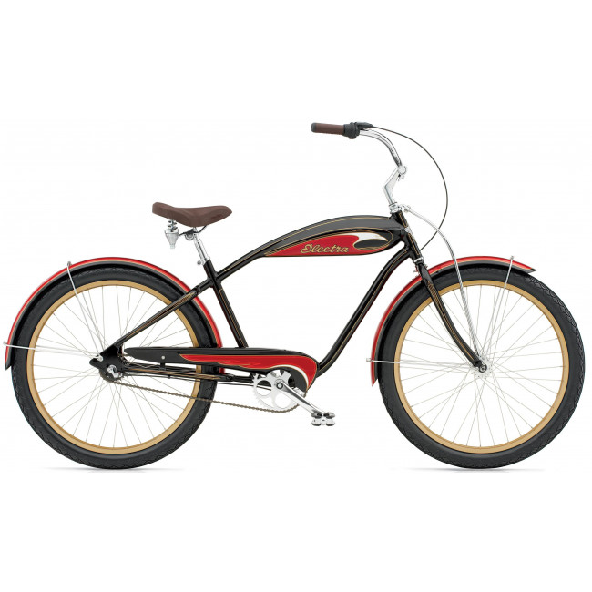 Велосипед 26" Electra Mulholland 3i (Alloy) Men's Black/Red