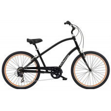 Велосипед 26" Electra Townie Original 7D Men's Black w/orange rims
