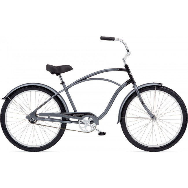 Велосипед 26" Electra Cruiser Custom 1 Men's charcoal/black