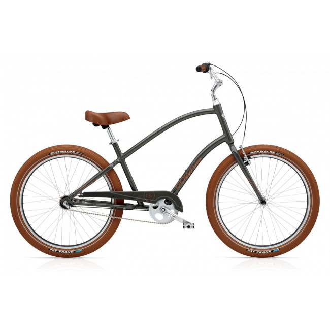 Велосипед 26" Electra Townie Balloon 3i Men's army Grey