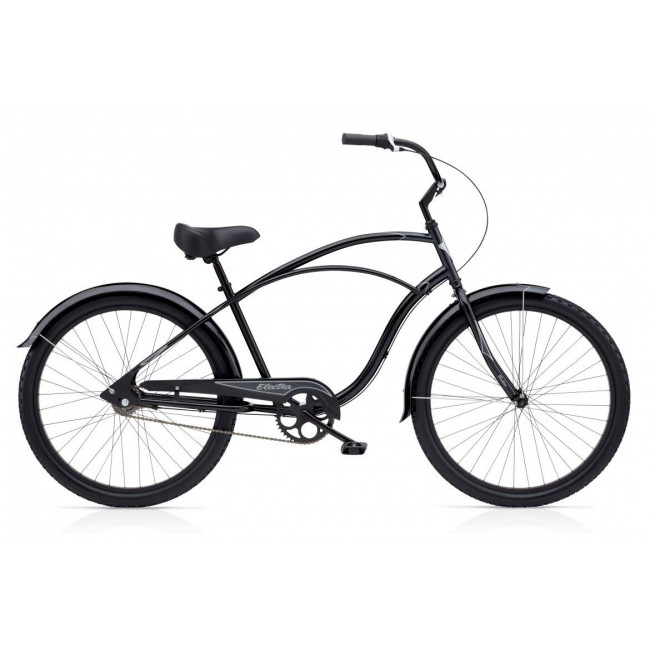 Велосипед 26" Electra Cruiser Custom 3i Men's black/grey