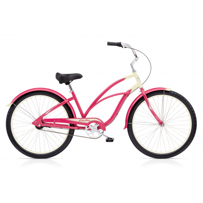 Велосипед 26" Electra Cruiser Custom 3i Ladies' Stawberry/Cream