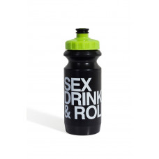 Фляга 0,6 Green Cycle GBT-512M Sex Drink & Roll с Big Flow valve, v black nipple/ yellow matt cap/ black bottle