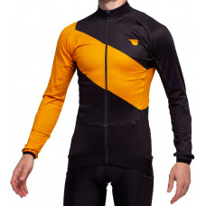 Джерси Pride Adventure warm, с длин. рукавом, утепленное, мужское, черно-оранжевое, XL