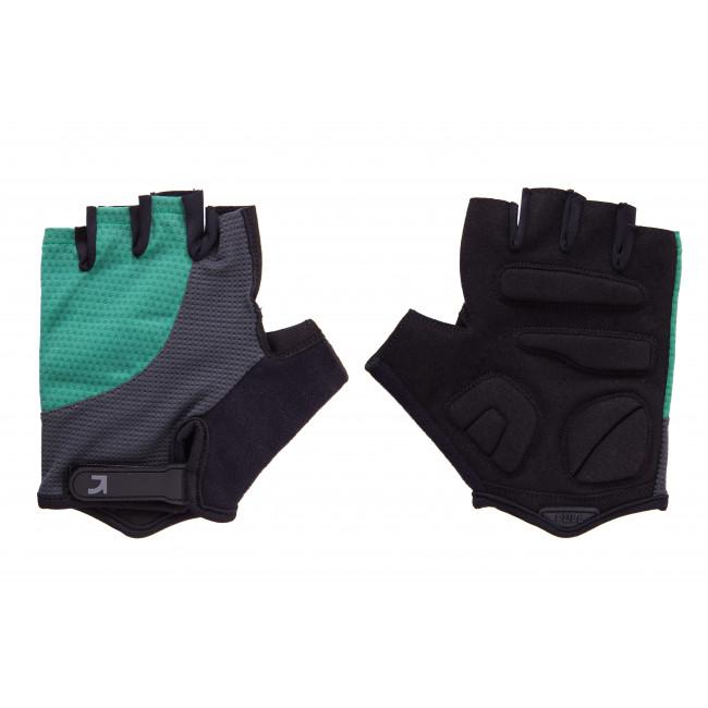 Перчатки Green Cycle Pillow 2 без пальцев L черный/серый/зеленый