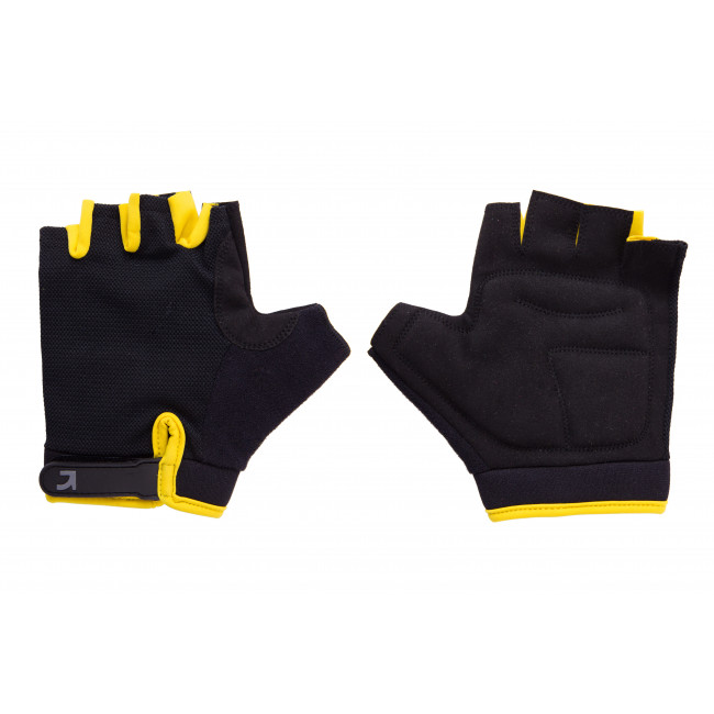 Перчатки Green Cycle SIMPLA 2 без пальцев M черно-желтые