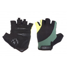 Перчатки Green Cycle Pillow без пальцев S черный/зеленый/желтый