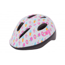 Шлем детский Green Cycle Sweet размер 48-52см белый/розовый лак