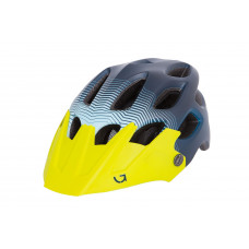 Шлем Green Cycle Slash размер 58-61см синий-голубой-желтый матовый