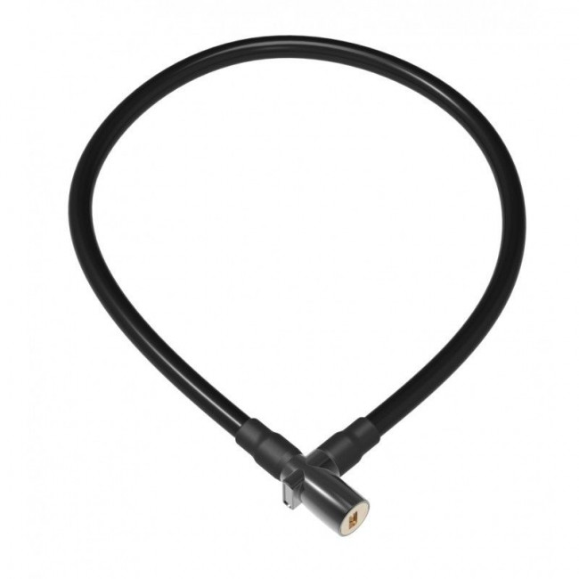 Замок Onguard Lightweight Key Coil Cable Lock, стальной трос 120см х 8мм, с виниловым покрытием + 2 ключа, чёрный