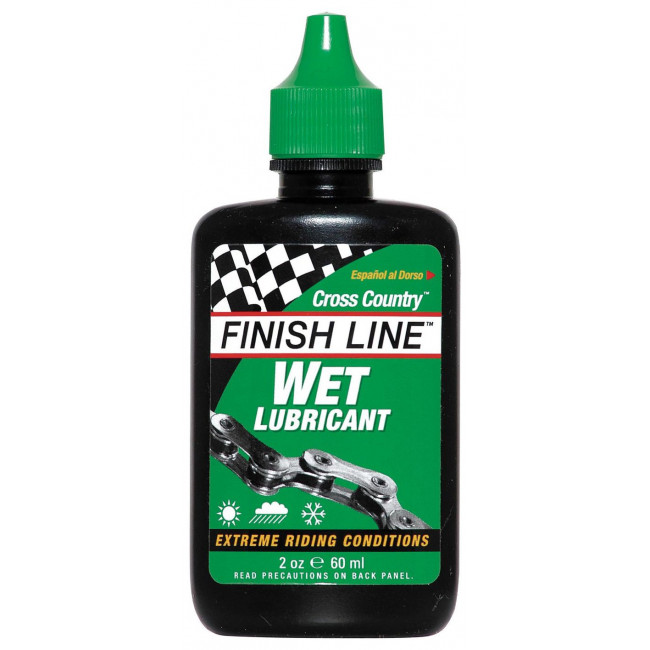 Смазка Finish Line жидкая Wet Lube (Cross Country) для влажных погодных условий, 60ml