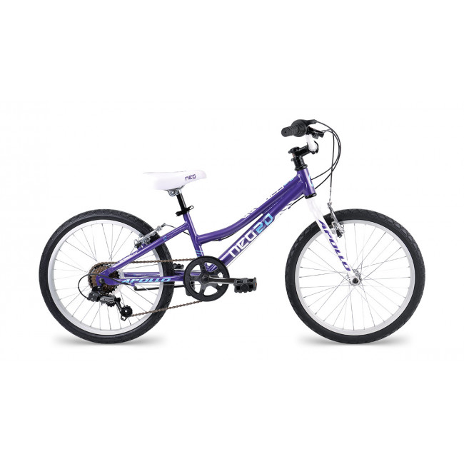 Велосипед 20" Apollo NEO girls Geared gloss Purple/gloss White/gloss Blue