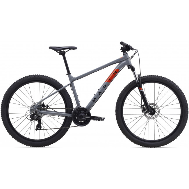 Велосипед 27,5" Marin BOLINAS RIDGE 1 рама - M 2022 Gloss Grey/Black/Roarange