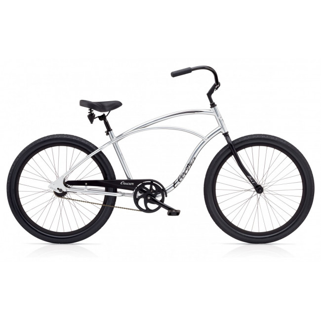 Велосипед 26" Electra Cruiser Lux 1 Men's Polished Silver