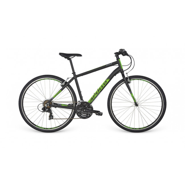 Велосипед 28" Apollo TRACE 10 рама - XL matte Black/matte Green/matte Charcoal