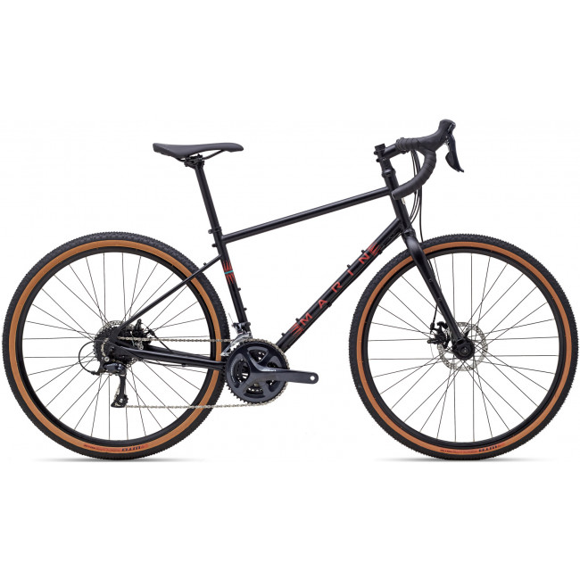 Велосипед 27,5" Marin FOUR CORNERS рама - S 2021 Satin Black/Red