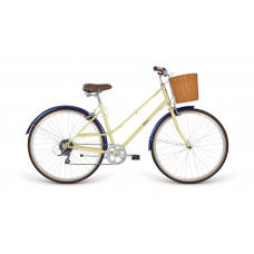 Велосипед 28" Apollo Vintage 8 рама - M gloss Cream / gloss Navy Blue