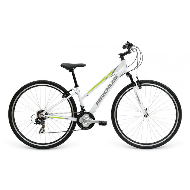 Велосипед 28" Radius Strata AL Ladies рама - 13" Gloss White / Gloss Lime / Gloss Charcoal