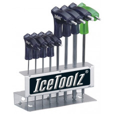 Набор ключей Ice Toolz 7M85 шестигранников д/мастер. 2x2.5x3x4x5x6x8 мм, с рукоятками и закругленным концом