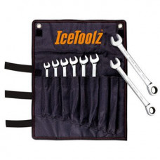 Набор ключей Ice Toolz 41B8 с трещёткой от 8 до15мм, в кармане