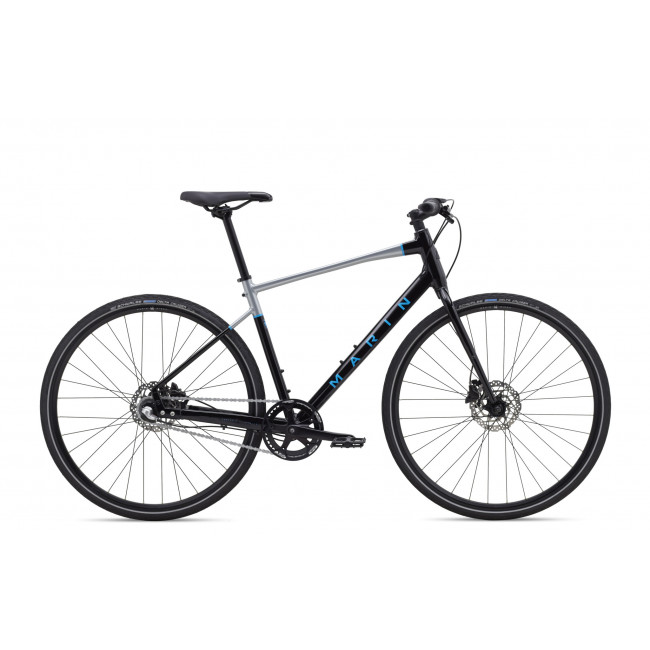 Велосипед 28" Marin PRESIDIO 1 рама - S 2020 Gloss Black/Charcoal/Cyan