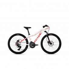 Велосипед Ghost Lanao D4.4 24", бело-красно-оранжевый, 
2019