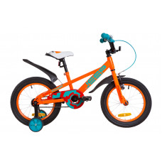 Велосипед 16" Formula JEEP 14G St с крылом Pl 2019 (оранжево-бирюзовый) 
