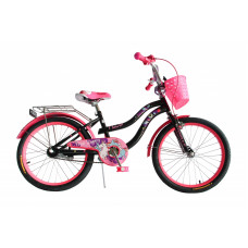 Велосипед 20" Formula FLOWER 2020 (черный с розовым) 
