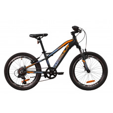 Велосипед 20" Formula BLACKWOOD 1.0 2020 (серый с голубым и оранжевым (м)) 