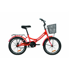 Велосипед 20" Formula SMART с корзиной 2020 (красный) 