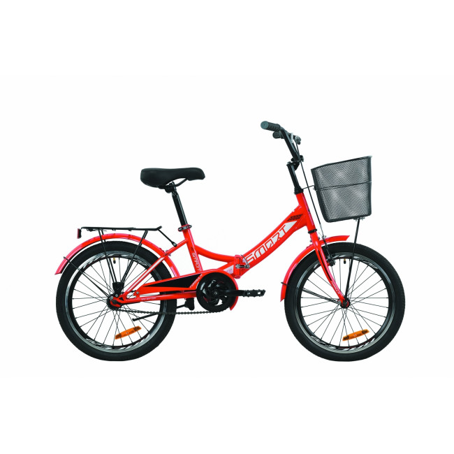 Велосипед 20" Formula SMART с корзиной 2020 (красный) 