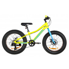 Велосипед 20" Optimabikes PALADIN 14G DD Al 2019 (желто-синий) 