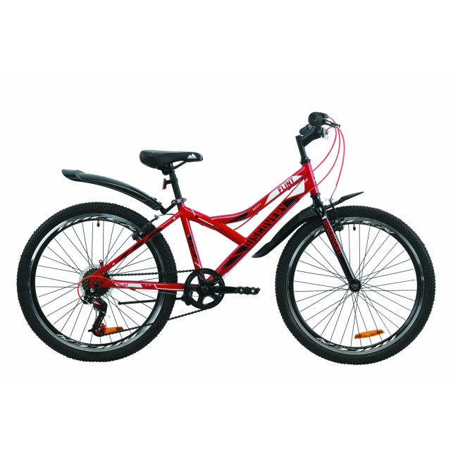 Велосипед 24" Discovery FLINT 2020 (красно-черный) 