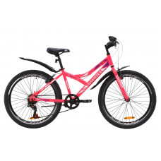 Велосипед ST 24" Discovery FLINT Vbr с крылом Pl 2020 (розовый) 