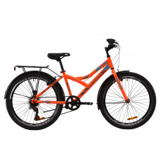 Велосипед 24" Discovery FLINT MC 2020 (оранжево-бирюзовый с серым) 