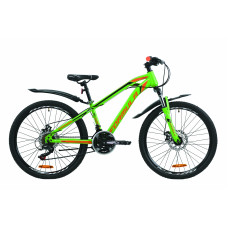Велосипед 24" Formula DAKAR 2020 (зелено-оранжевый с черним (м)) 