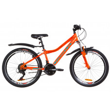 Велосипед 24" Formula FOREST AM 14G Vbr St с крылом Pl 2019 (оранжево-бирюзовый) 