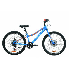 Велосипед 24" Formula FOREST DD 2020 (сине-оранжевый ) 
