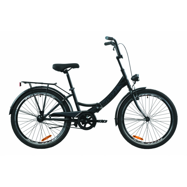 Велосипед 24" Formula SMART с фонарём 2020 (черно-серый с белым (м)) 